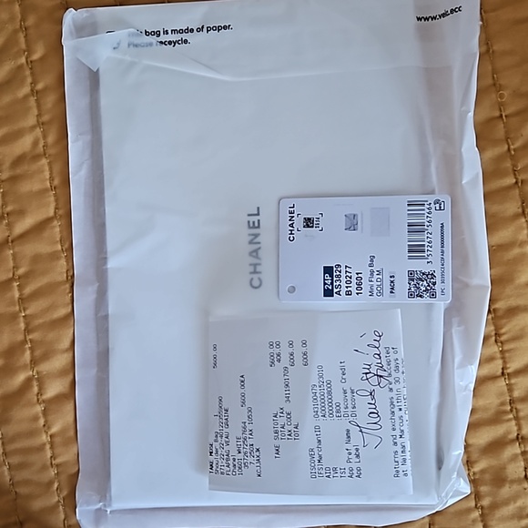 NEW Chanel White Caviar Shoulder Mini Flap Bag Gold Heart 10601 AUTHENTIC NWT - Picture 9 of 17